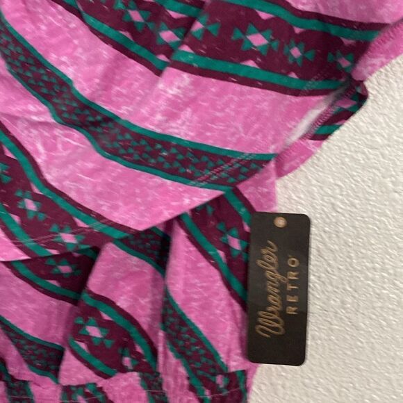 NWT- Wrangler- retro off the shoulder striped top- Size small - Picture 2 of 7